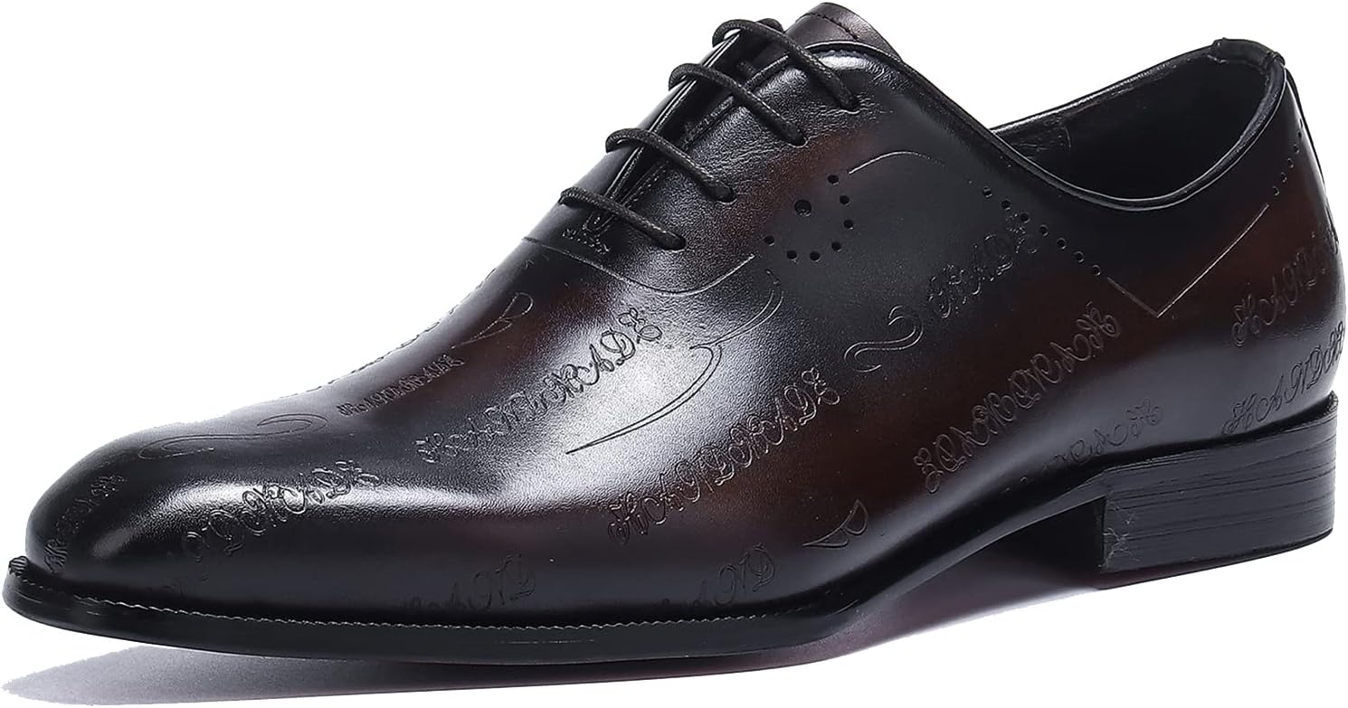 

Мужские оксфорды, классические туфли-броги с перфорацией на мыске, дерби на шнуровке, из натуральной кожи, модная обувь для бизнеса, повседневной носки, выпускного вечера, свадьбы, смокинга Santimon, Coffee