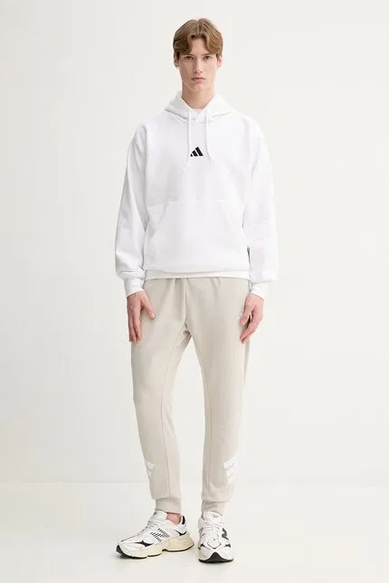 Спортивные штаны из эластичной ткани Adidas, бежевый — фото 2