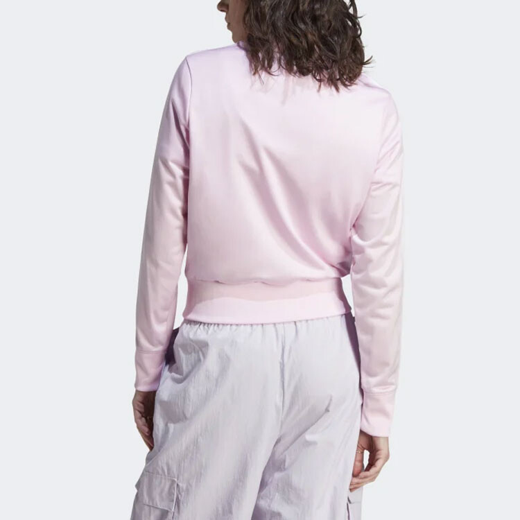Женское укороченное пальто Adidas Originals, цвет Pink — фото 3