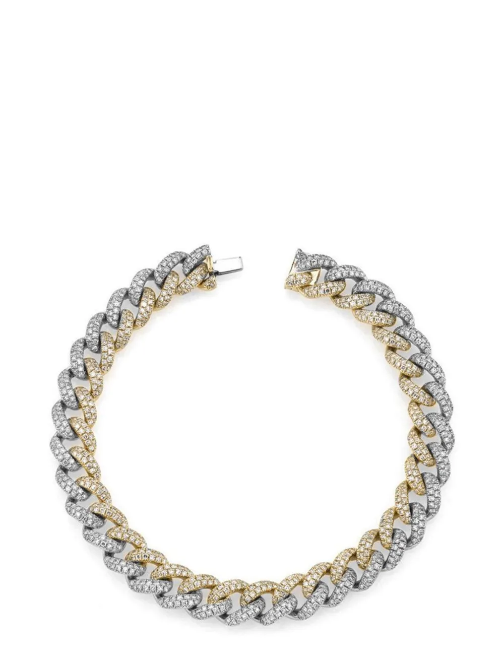

Золотой браслет Two-Tone с бриллиантами SHAY, белый