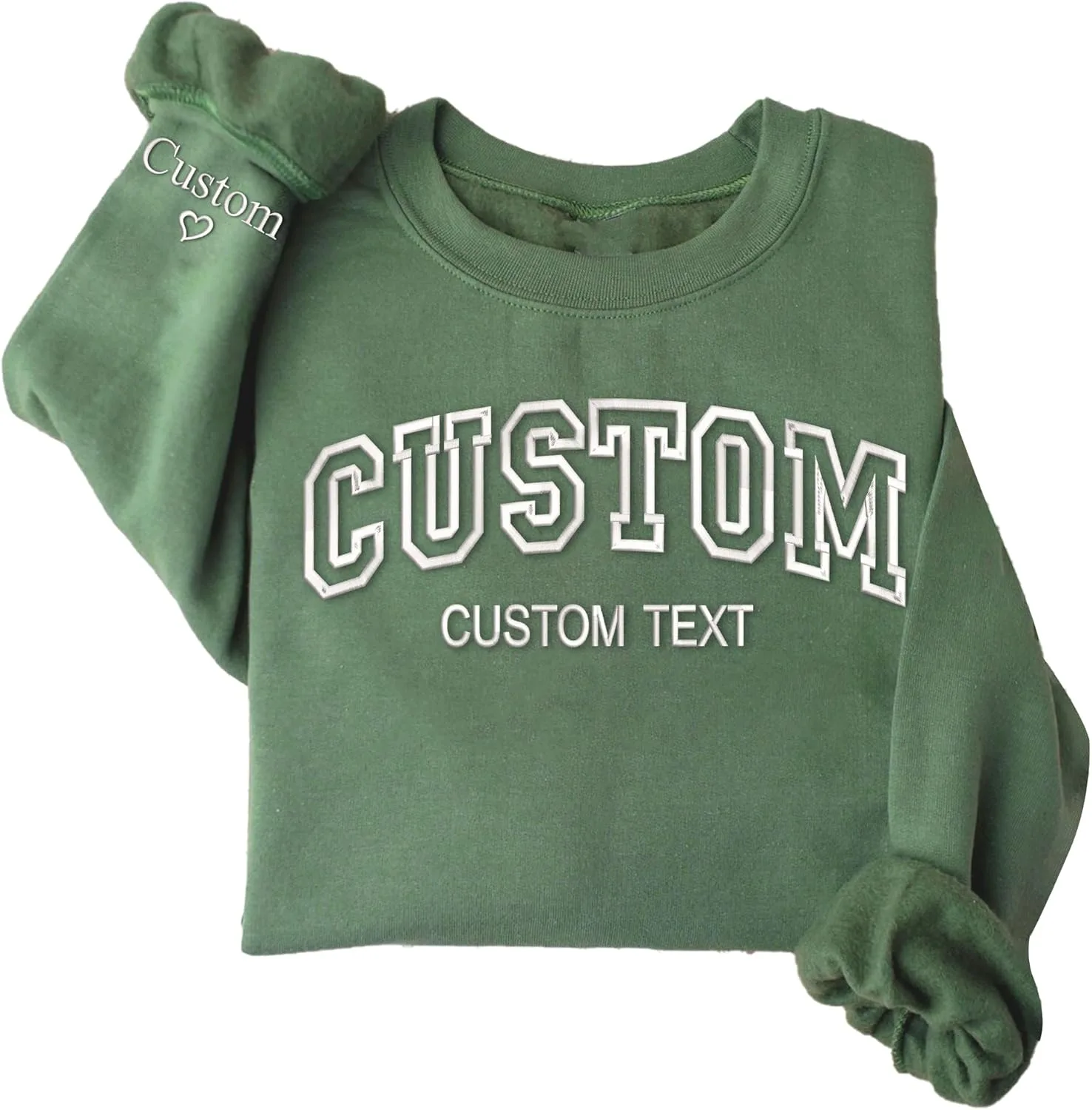 

Кастомный свитшот с вышивкой на рукаве LullabyMall