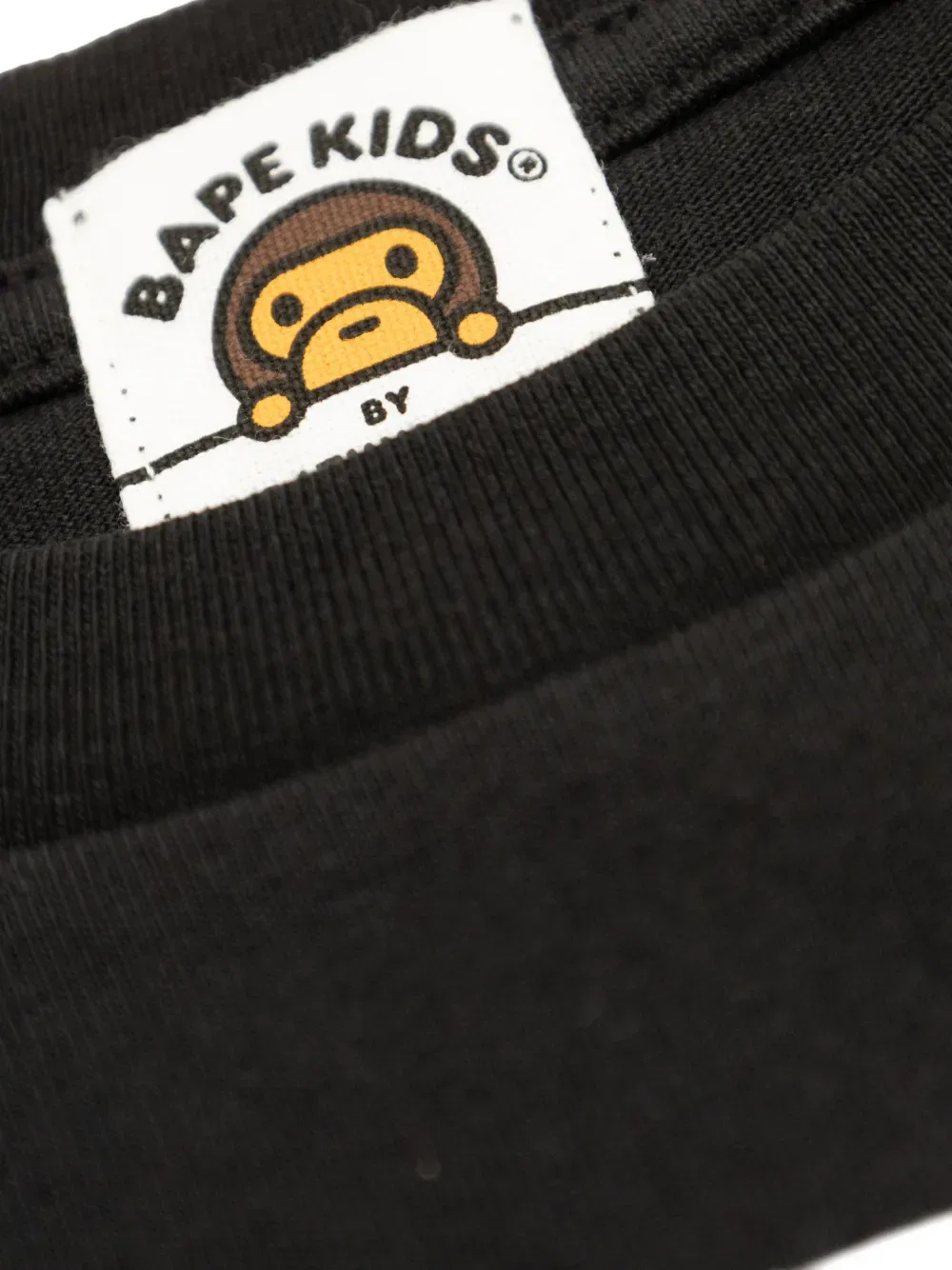 Футболка с изображением обезьяны A Bathing Ape, черный — фото 4