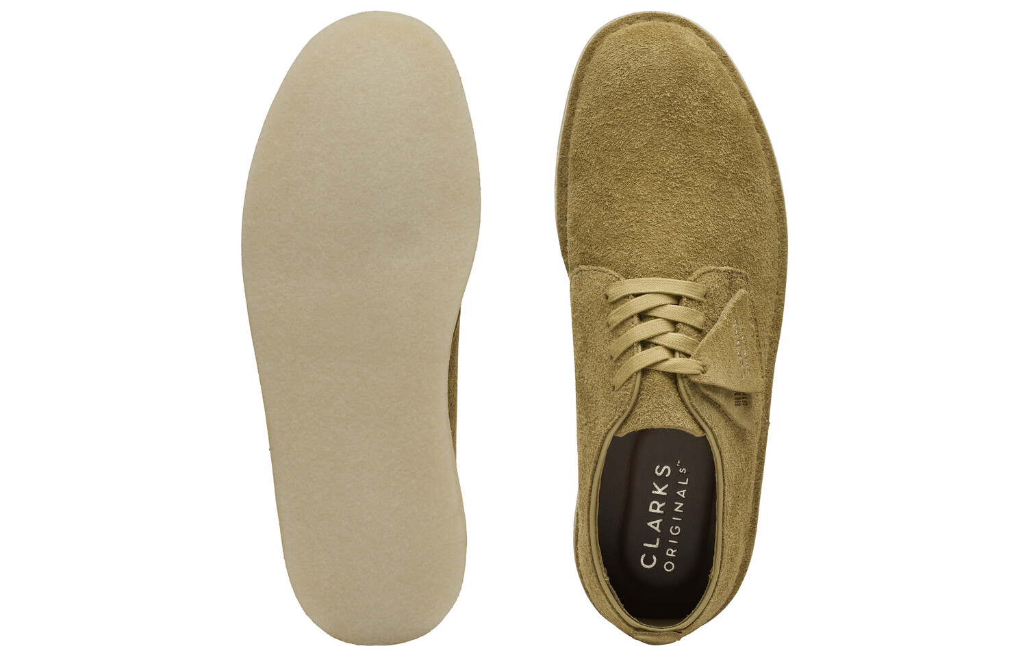 Мужские повседневные мужские низкие зеленые Clarks — фото 2