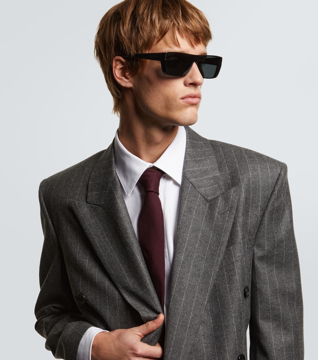 SL 757 прямоугольные солнцезащитные очки Saint Laurent — фото 2