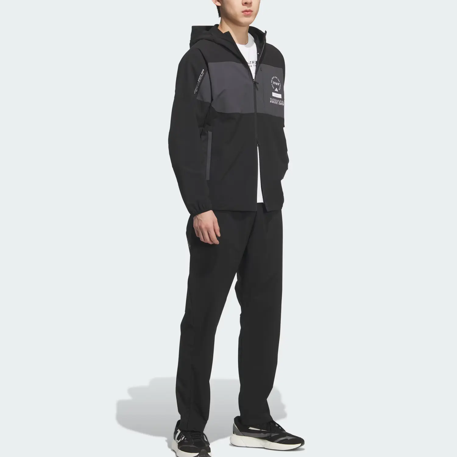 ADPTN LIGHT TRACKSUIT BOTTOMS вязаные спортивные штаны мужские Adidas, черный — фото 4