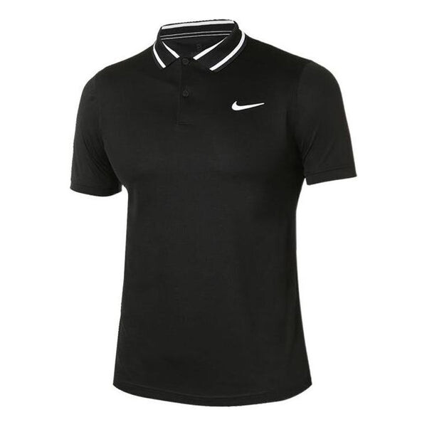 

Футболка Nike Casual Sports Logo Pattern Printing Short Sleeve Polo Shirt Black, мультиколор