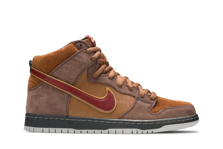 

Кроссовки Nike Dunk High Premium SB Cigar CitySpecial Box, коричневый