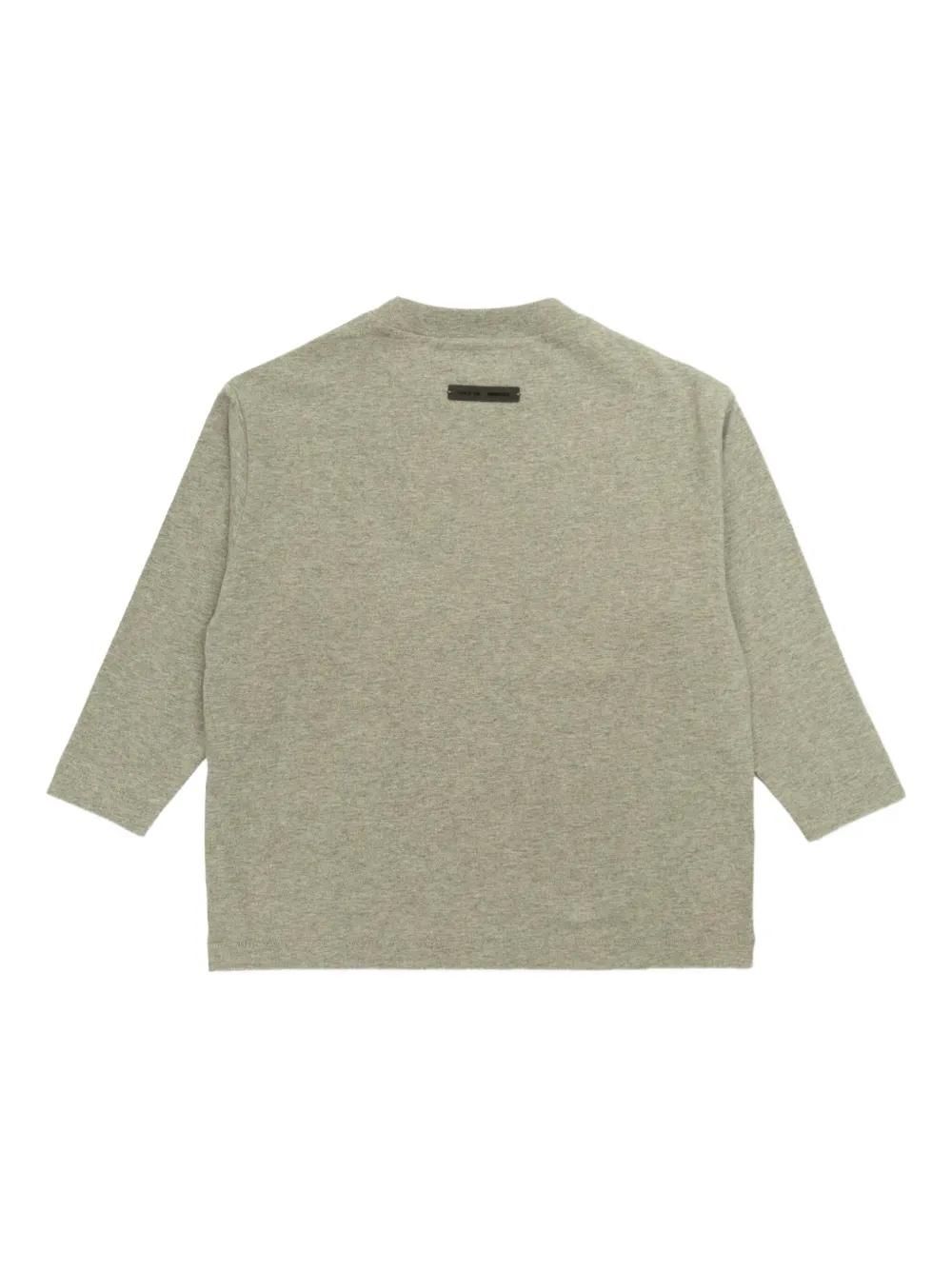 Футболка с принтом логотипа FEAR OF GOD ESSENTIALS KIDS, зеленый — фото 2