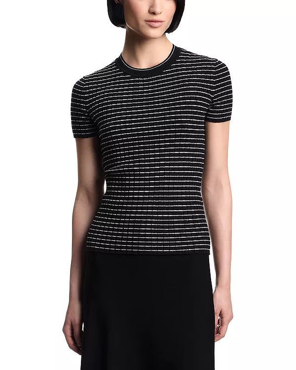 

Вязаный топ в рубчик Emporio Armani, мультиколор