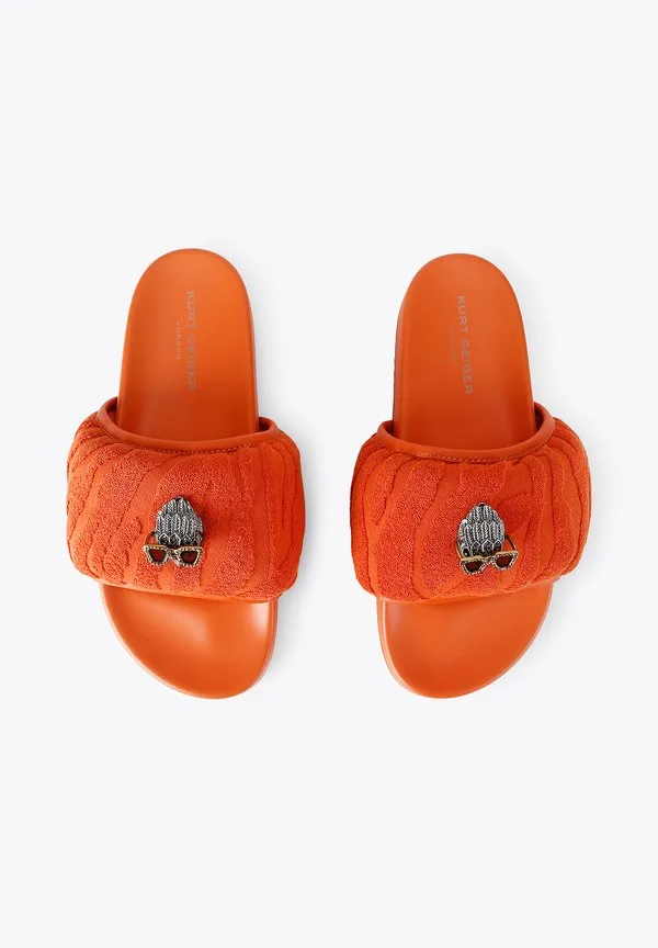Мулы-«Орлиные пушистики» Kurt Geiger London, Orange — фото 3