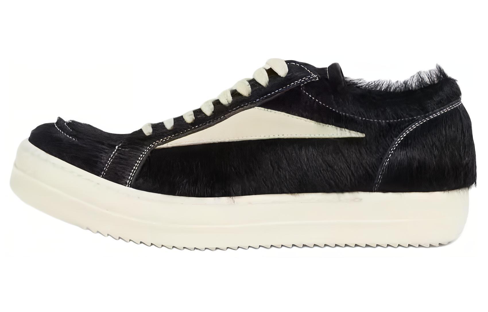 

Винтажные платформенные кроссовки на шнуровке RICK OWENS, черные