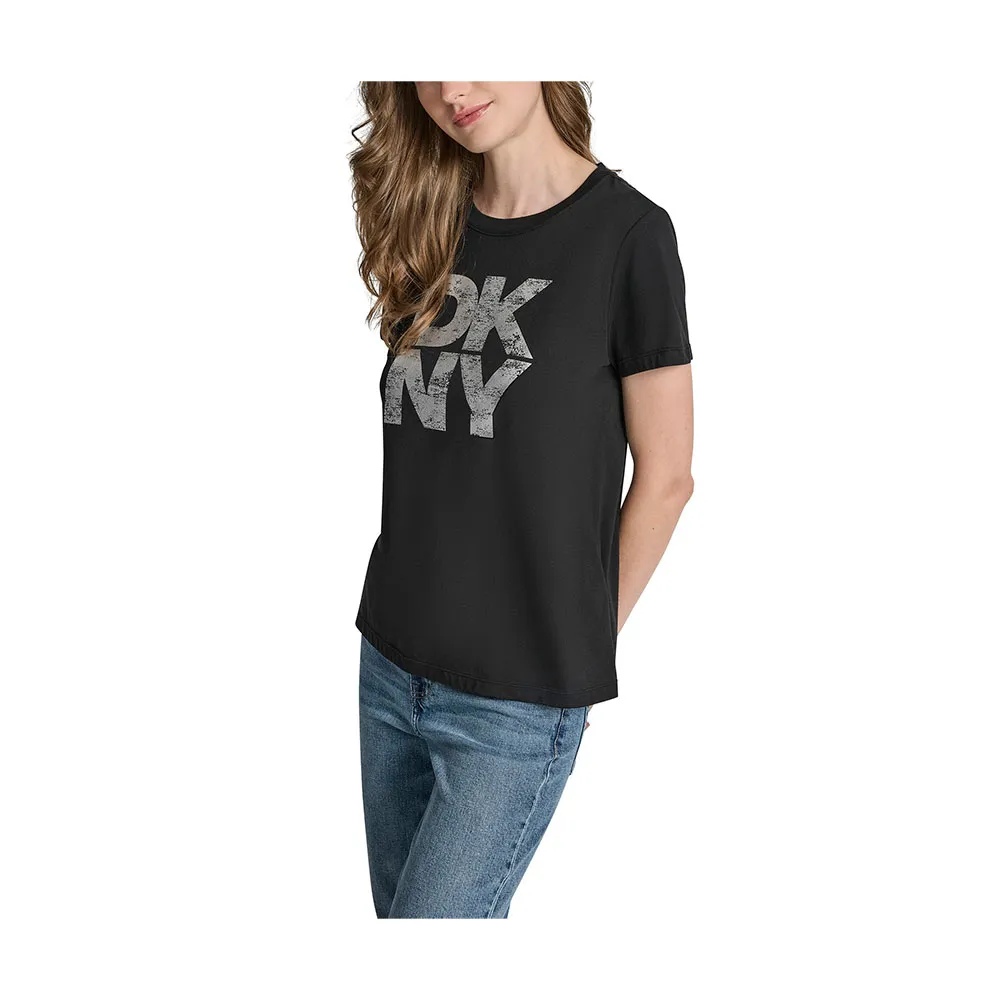 

Футболка DKNY Distressed Stac, черный