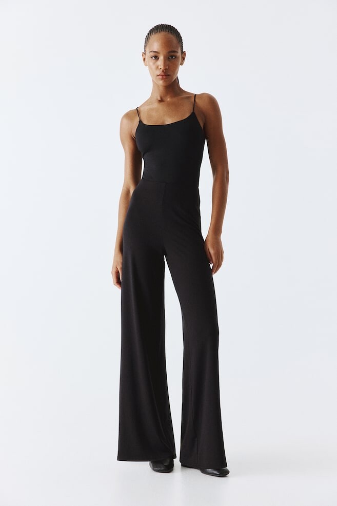 

Широкие трикотажные брюки H&M, черный