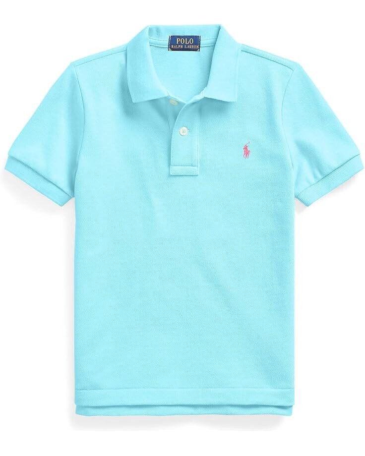 

Поло Polo Ralph Lauren Kids Cotton Mesh Polo Shirt, цвет Turquoise Nova