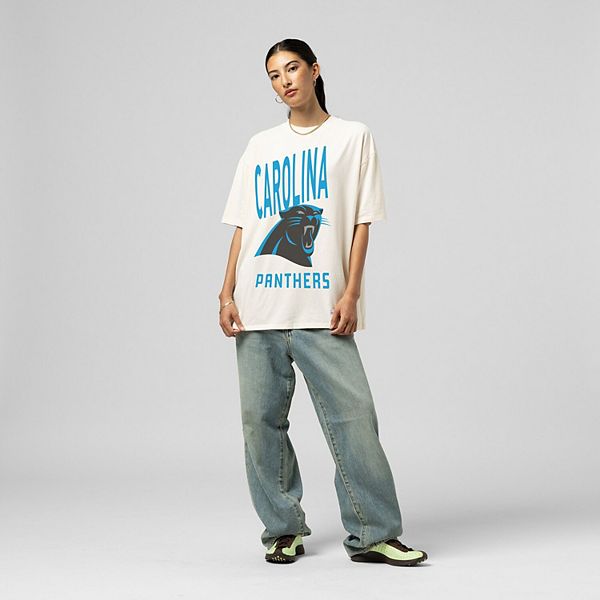 

Женская футболка boyfriend с логотипом Carolina Panthers Mitchell & Ness