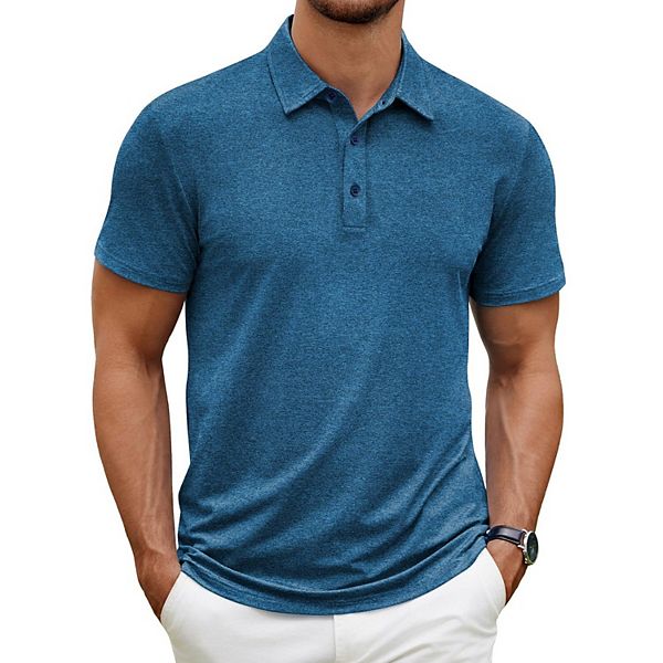 

Мужская футболка поло с коротким рукавом для спорта и гольфа Coofandy, Dark Blue