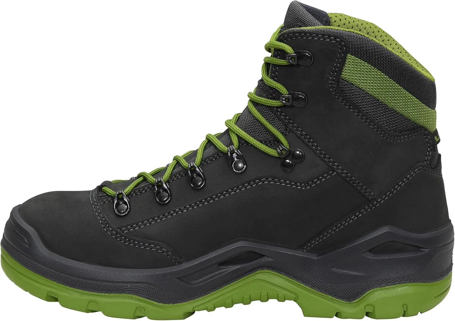 ELTEN Рабочие защитные ботинки LOWA Renegade Work GTX Green Mid S3S CI, для мужчин и женщин, кожа/текстиль, стальной защитный носок, легкие, спортивные — фото 3