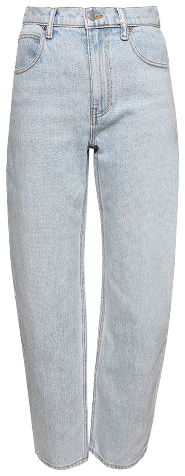 

Джинсы Alexander Wang с застежкой-молнией на задней части штанины и закругленными штанинами, синий