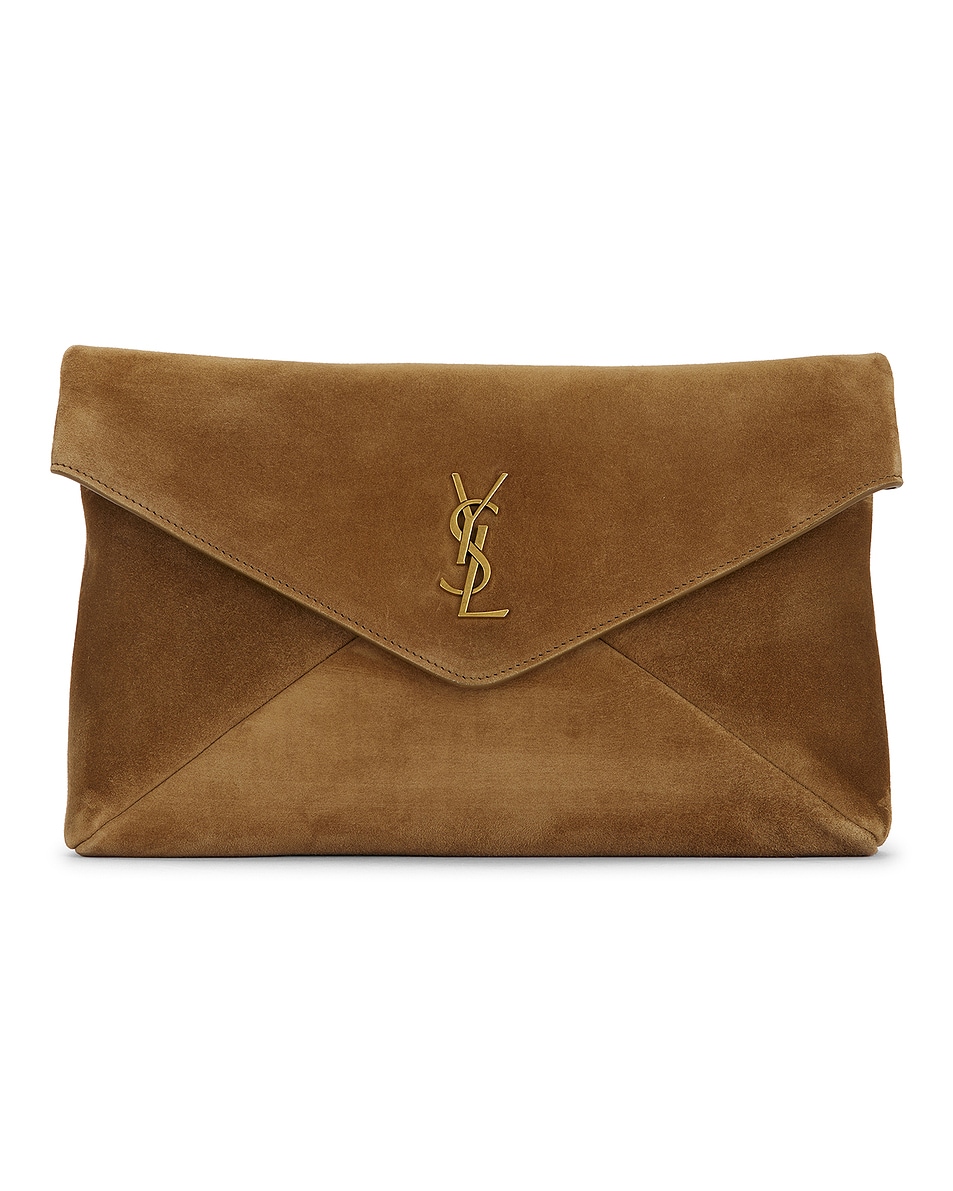 

Большой конверт-мешочек Saint Laurent, Golden Leaf