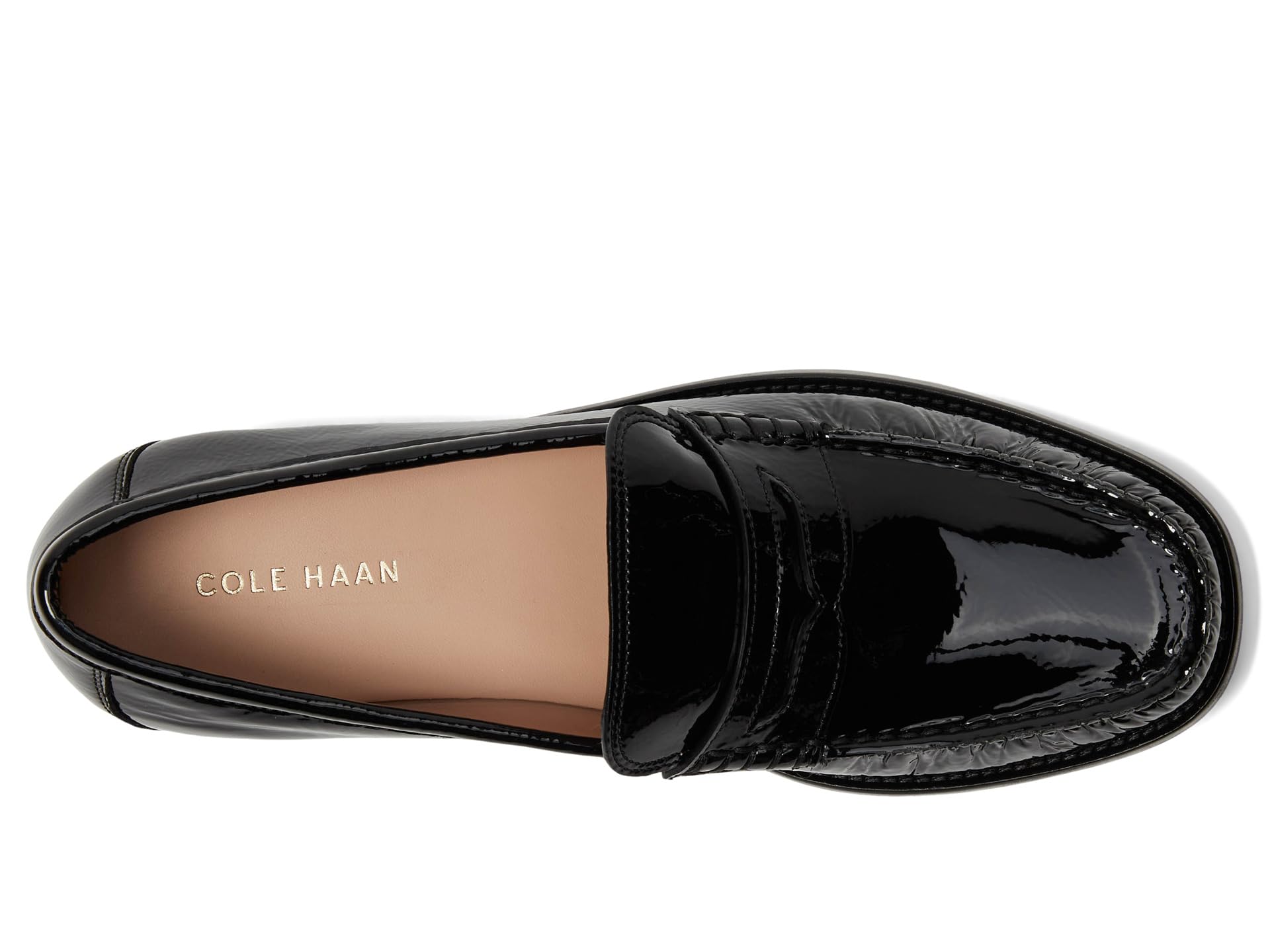 Лоферы Cole Haan Lana Lux Penny Loafers Remastered, Black Crinkle Patent — фото 2