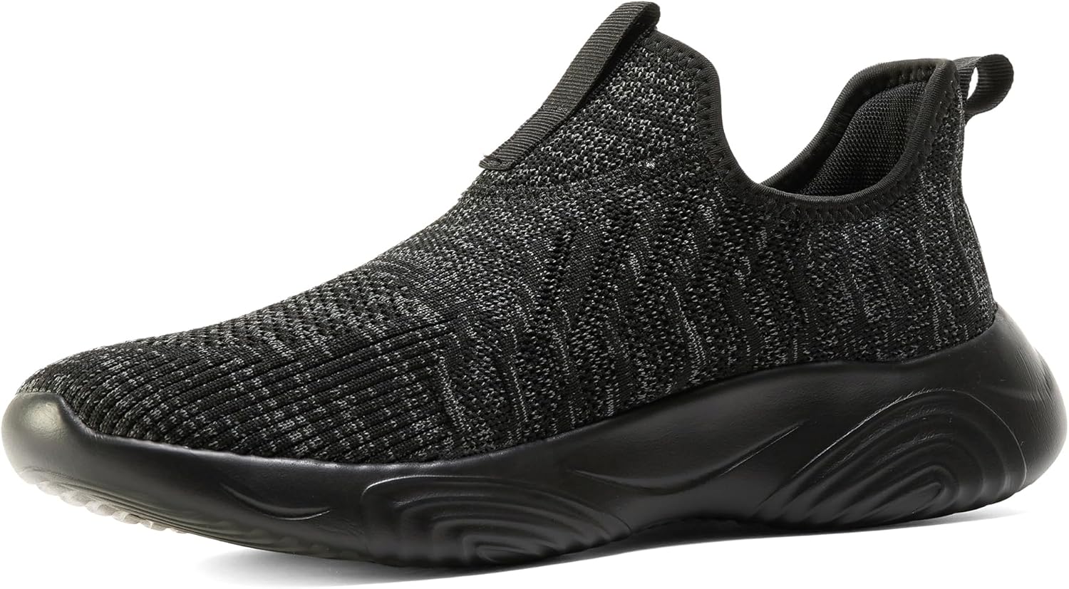 

Мужские слипоны MRIP для ходьбы, легкие и удобные кроссовки для тренажерного зала, бега, с дышащей сеткой, амортизацией, модные теннисные спортивные повседневные кроссовки, черный