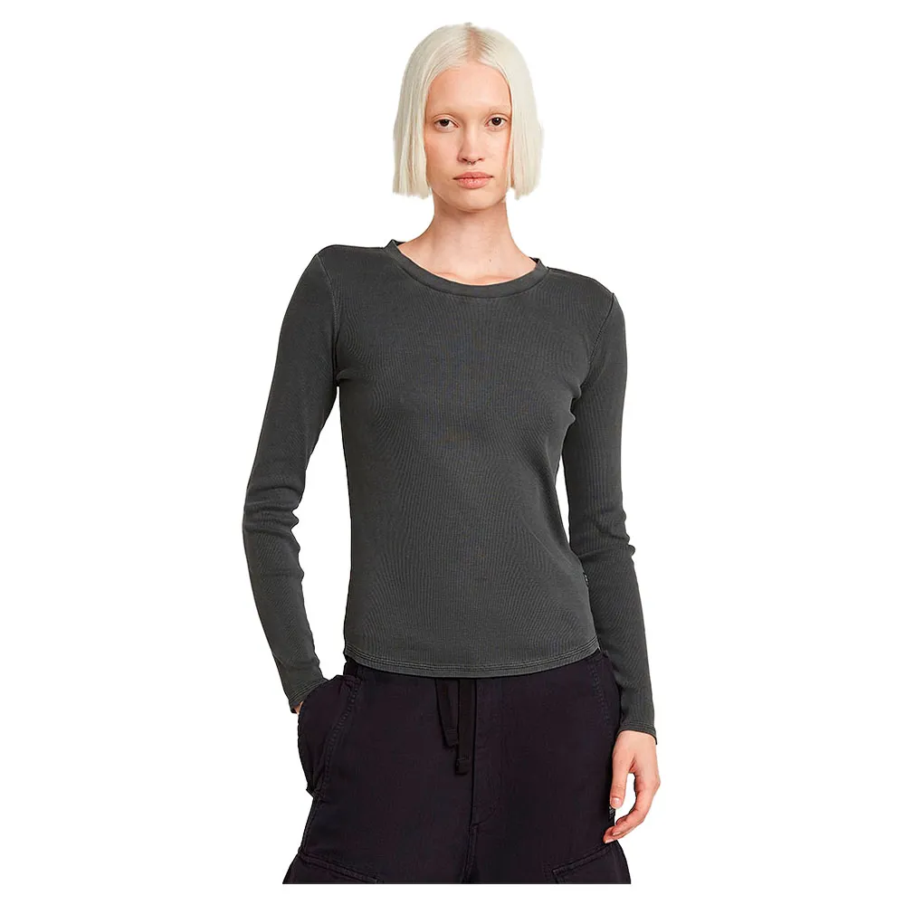 

Лонгслив G-Star Overdyed Slim, серый