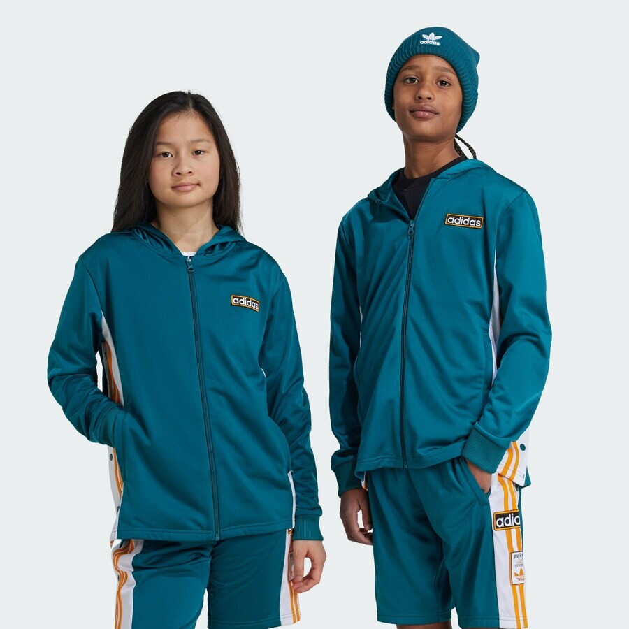Худи ADIDAS ORIGINALS Zip-Up Hoodie Adibreak, бирюзовый — фото 2