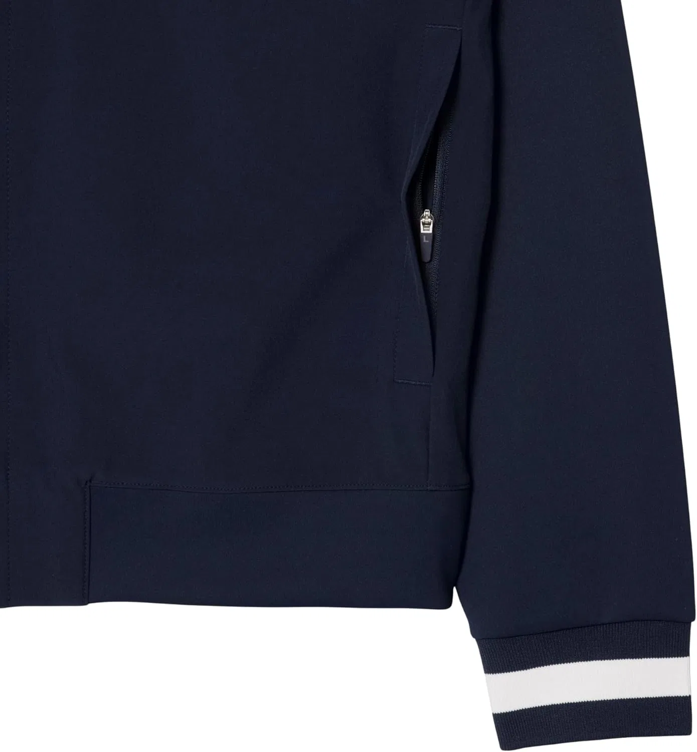 Куртка спортивная Lacoste, мужская, цвета Navy Blue/Flour — фото 4