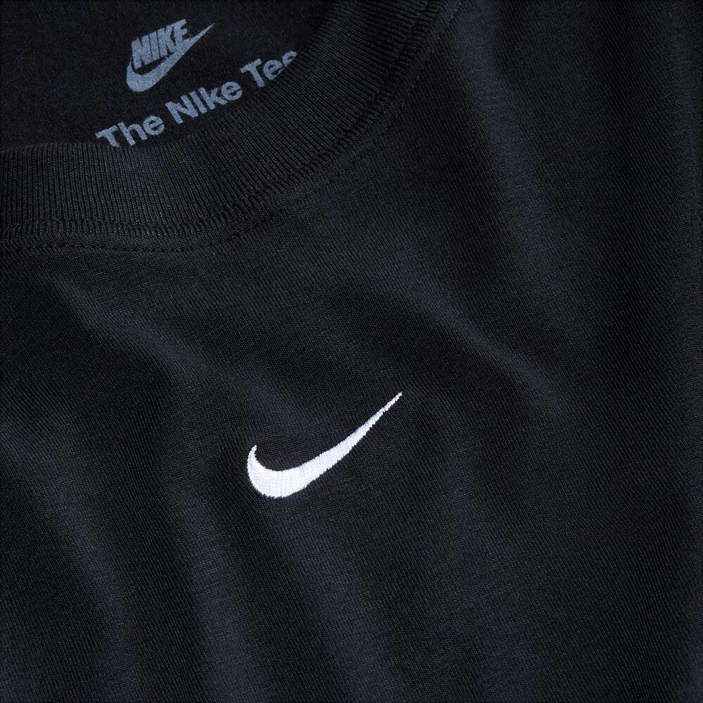 Женская трикотажная футболка Nike Sportswear Chill Swoosh, черный — фото 3