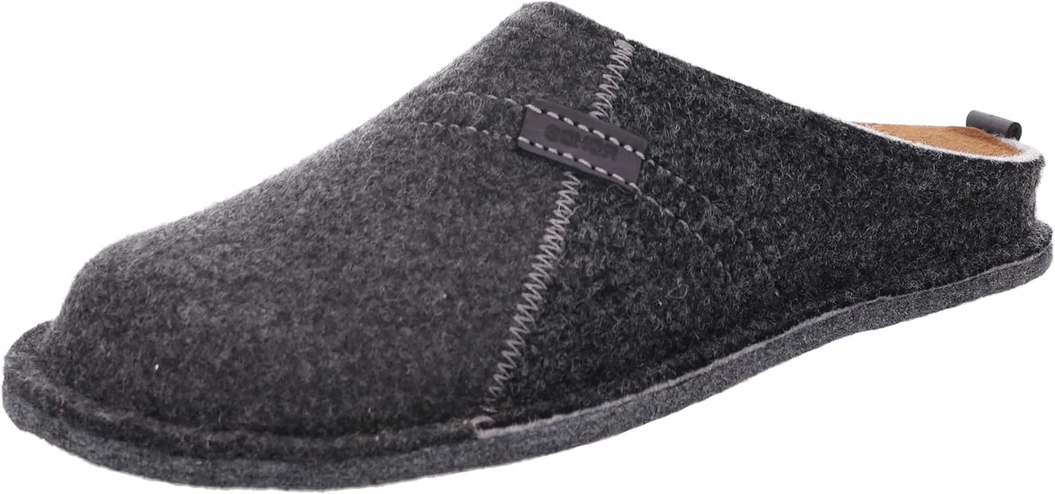 Мужские тапочки Rohde Lucca-H 6942 из шерстяного фетра, Black