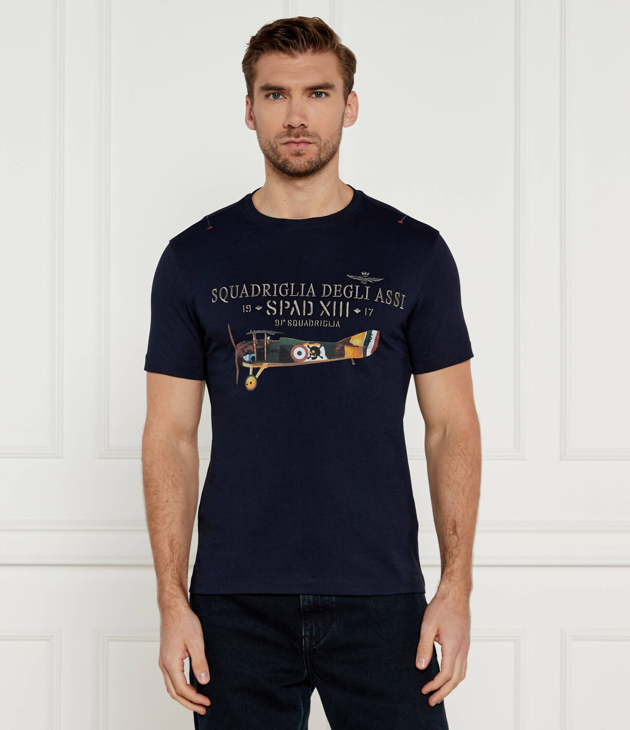 

Футболка Aeronautica Militare M.C. Regular Fit, темно-синий