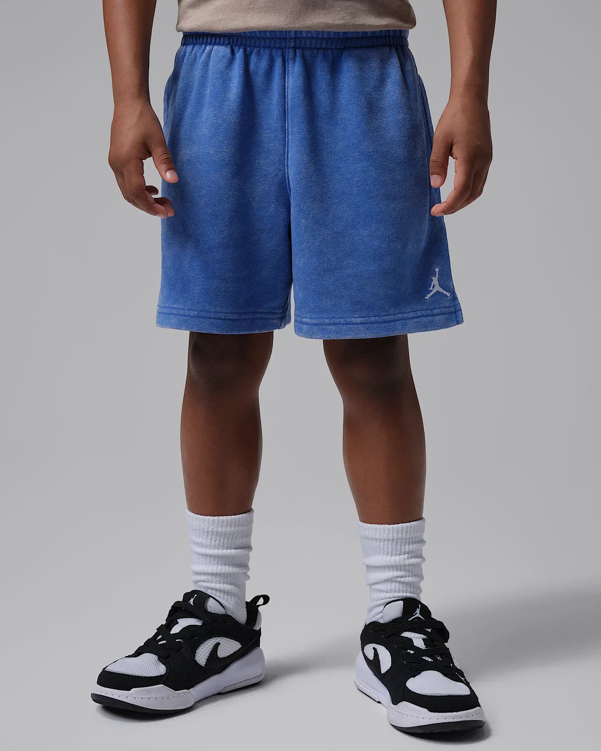 Детские шорты Jordan Little Kids' Brooklyn Washed French Terry, Game Royal