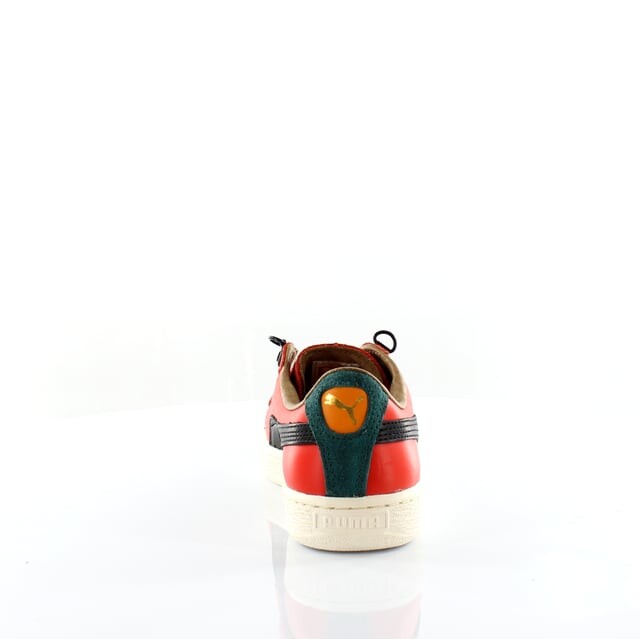 Мужские кроссовки Basket classic mmq mabts with quutölt красные кожаные 355551 03 Puma, красный — фото 2