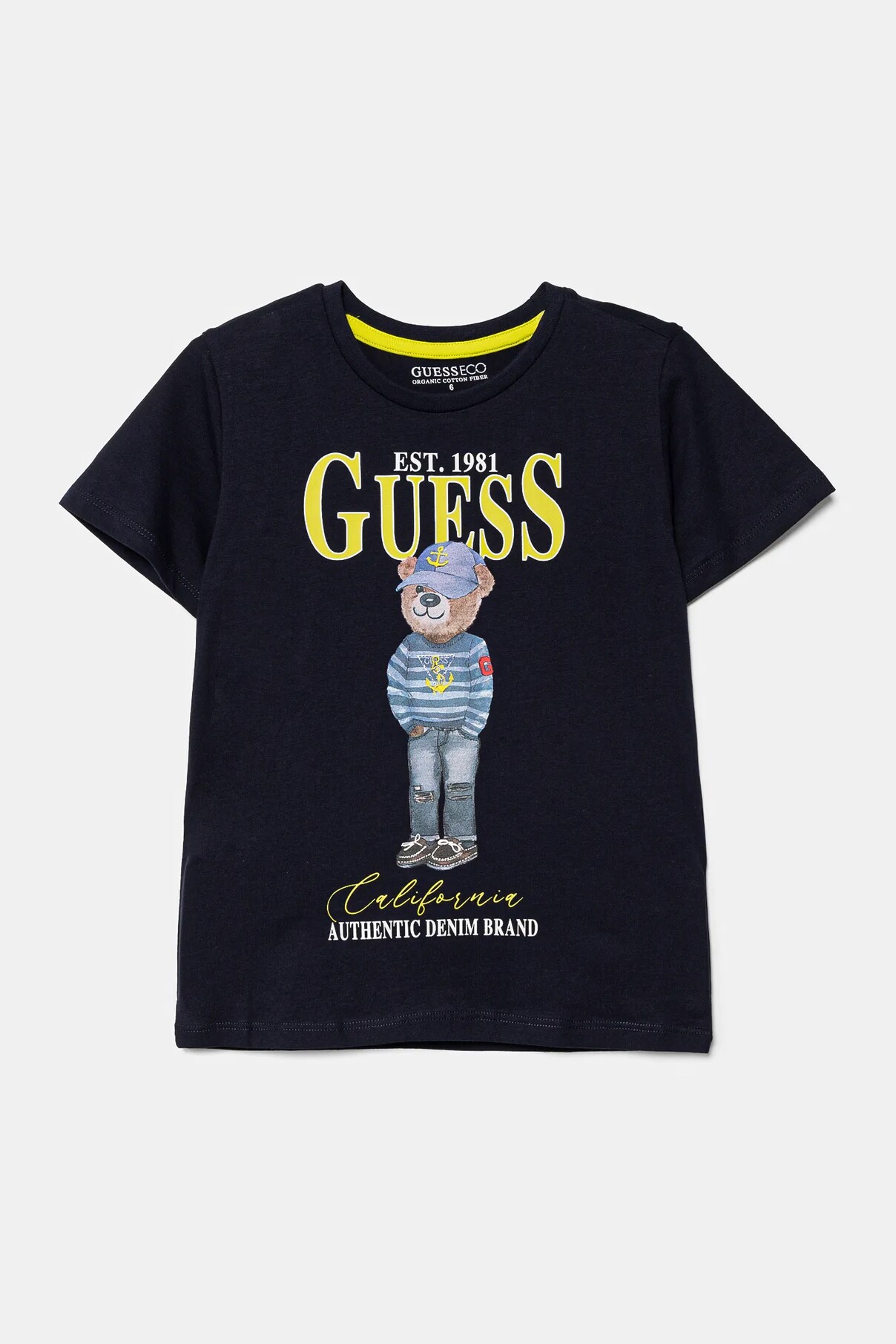

Футболка из хлопка для детей Guess, темно-синий