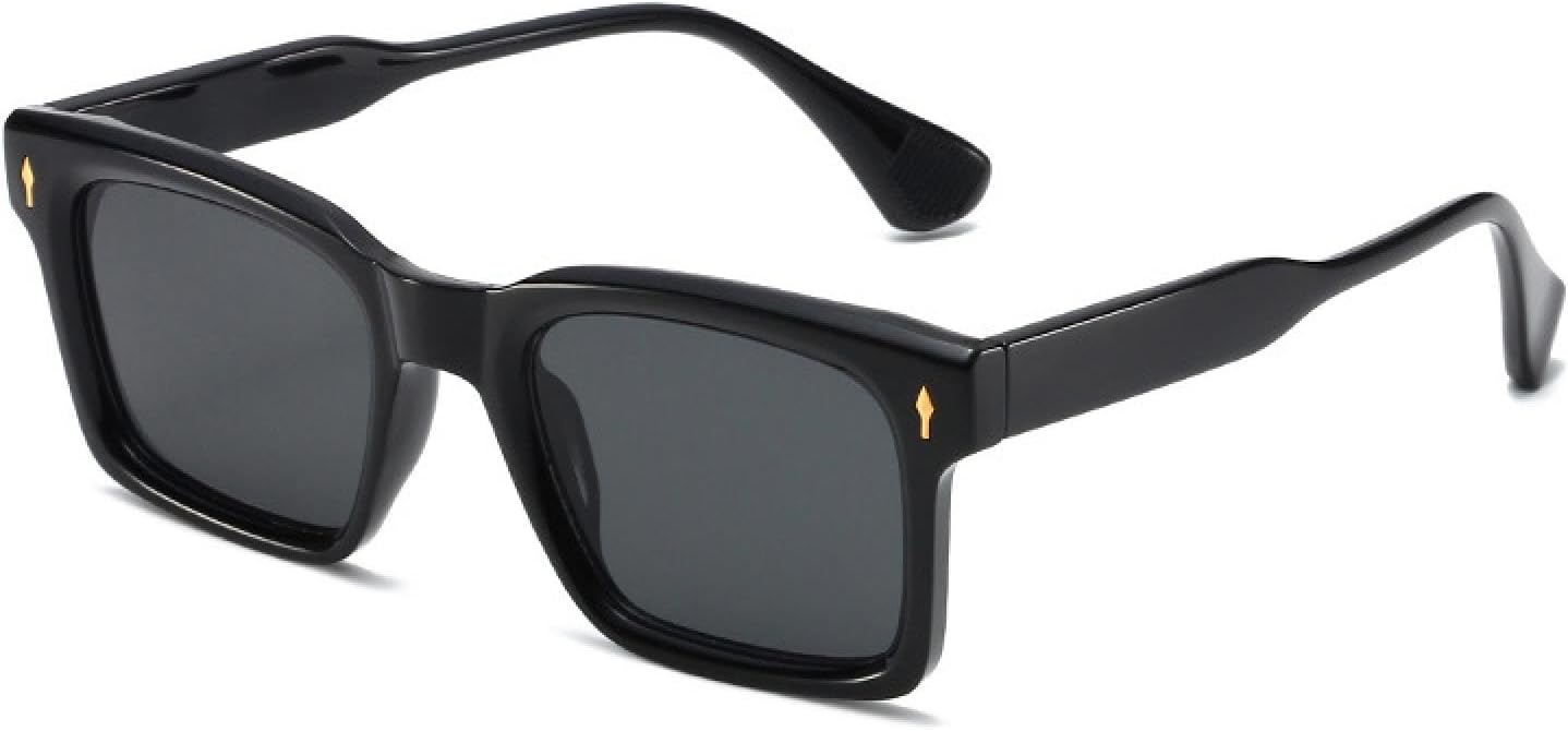 

Модные мужские солнцезащитные очки Fashion Rivets конфетных цветов с защитой от УФ-излучения UV400, женские очки Fashion Rivets с прозрачными линзами в оправе Fashion Rivets TVTBBVV, Black Gray