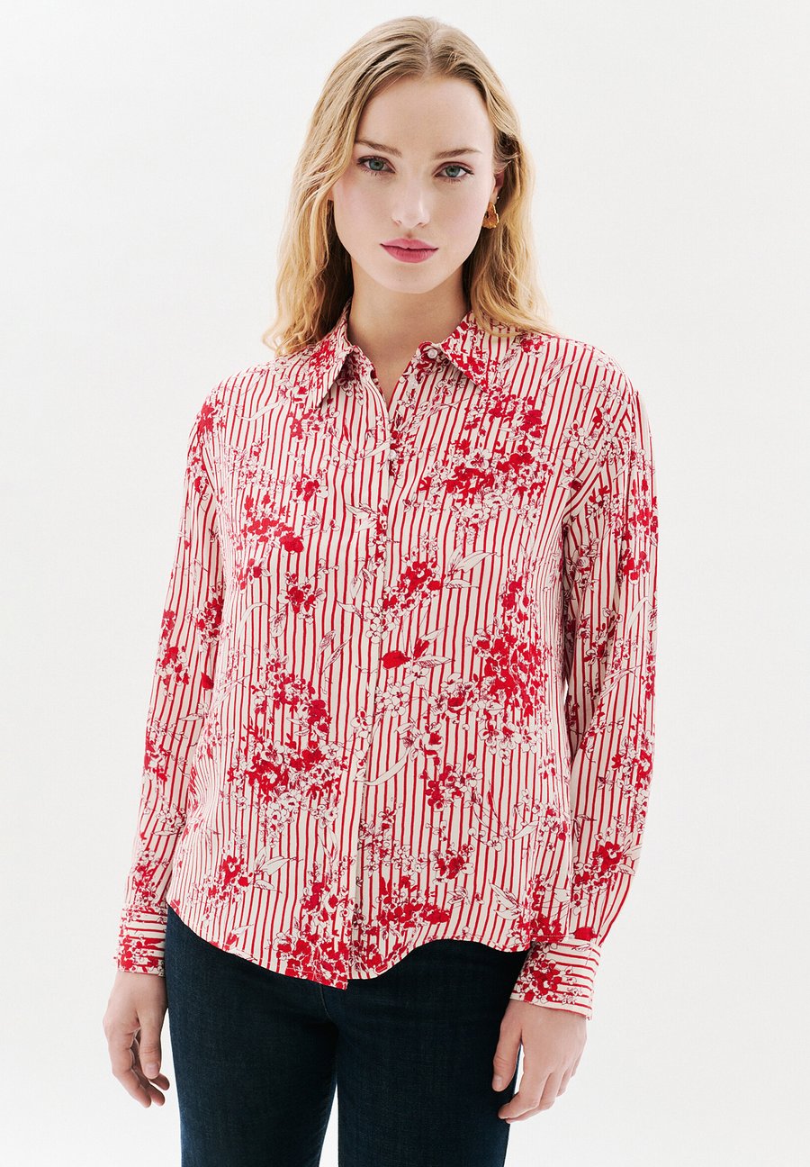 

Блуза Caroll Button-down blouse, Ivoire/Beige