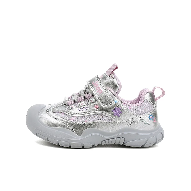 Кроссовки детские низкие повседневные Running Collection Slip Resistant Abrasion Resistant Jeep, Star Diamond Silver/Cloud Light Purple