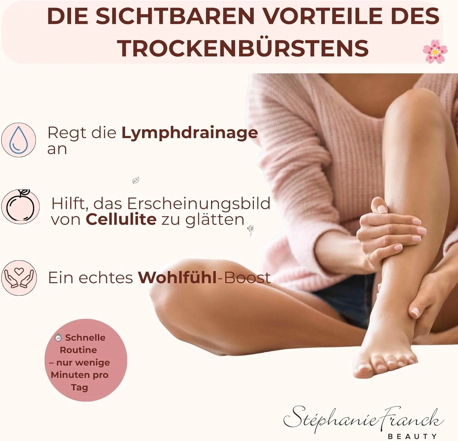 Набор сухих щеток для тела и лица от Stephanie Franck Beauty Stephanie Franck Beauty — фото 2
