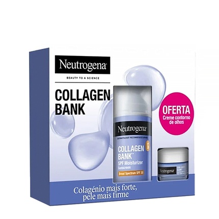 

Увлажняющий крем Collagen Bank SPF 30 50 мл, в комплекте с кремом для контура глаз 15 г Neutrogena