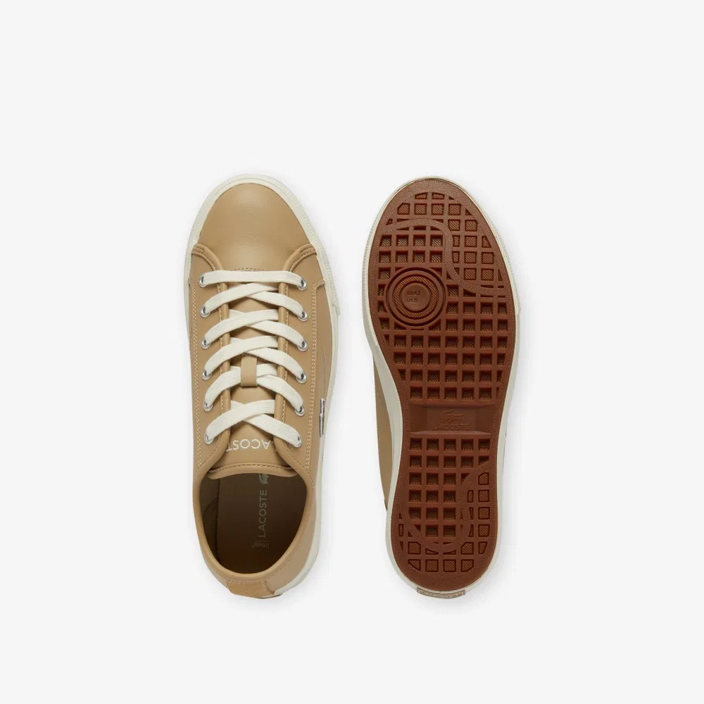 Мужские низкие кеды Backcourt коричневые от Lacoste — фото 4