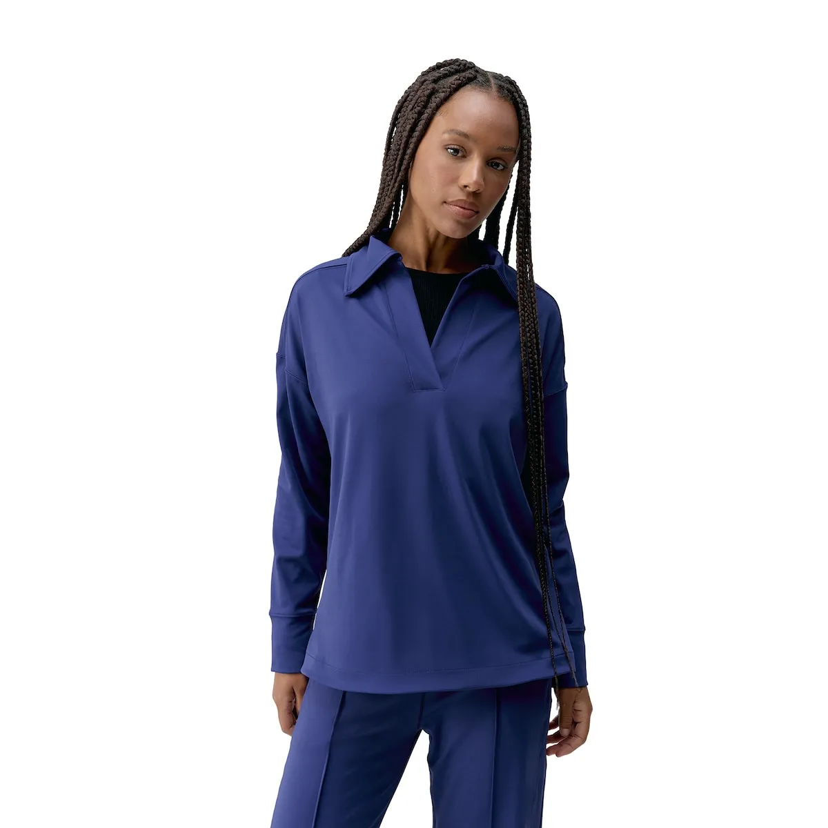 

Женская толстовка Lua Polo Born Living Yoga, антрацитово-синий