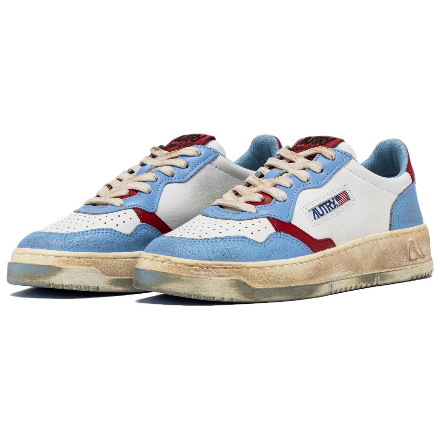 Кроссовки AUTRY Medalist Skateboard Low-Top, синий/белый/красный — фото 3