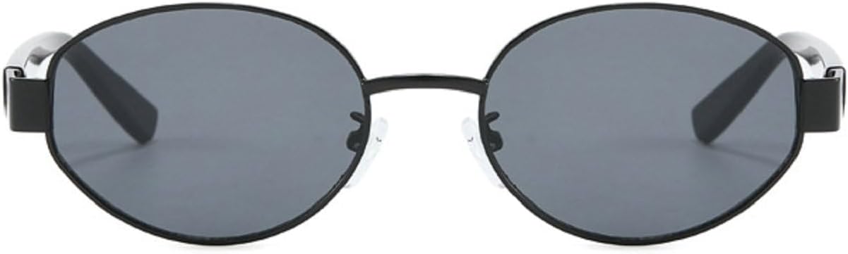 

Маленькие овальные металлические солнцезащитные очки для женщин, модные солнцезащитные очки в круглой оправе для мужчин, ретро-панк очки, унисекс очки UV400 9585 Melrose, C6