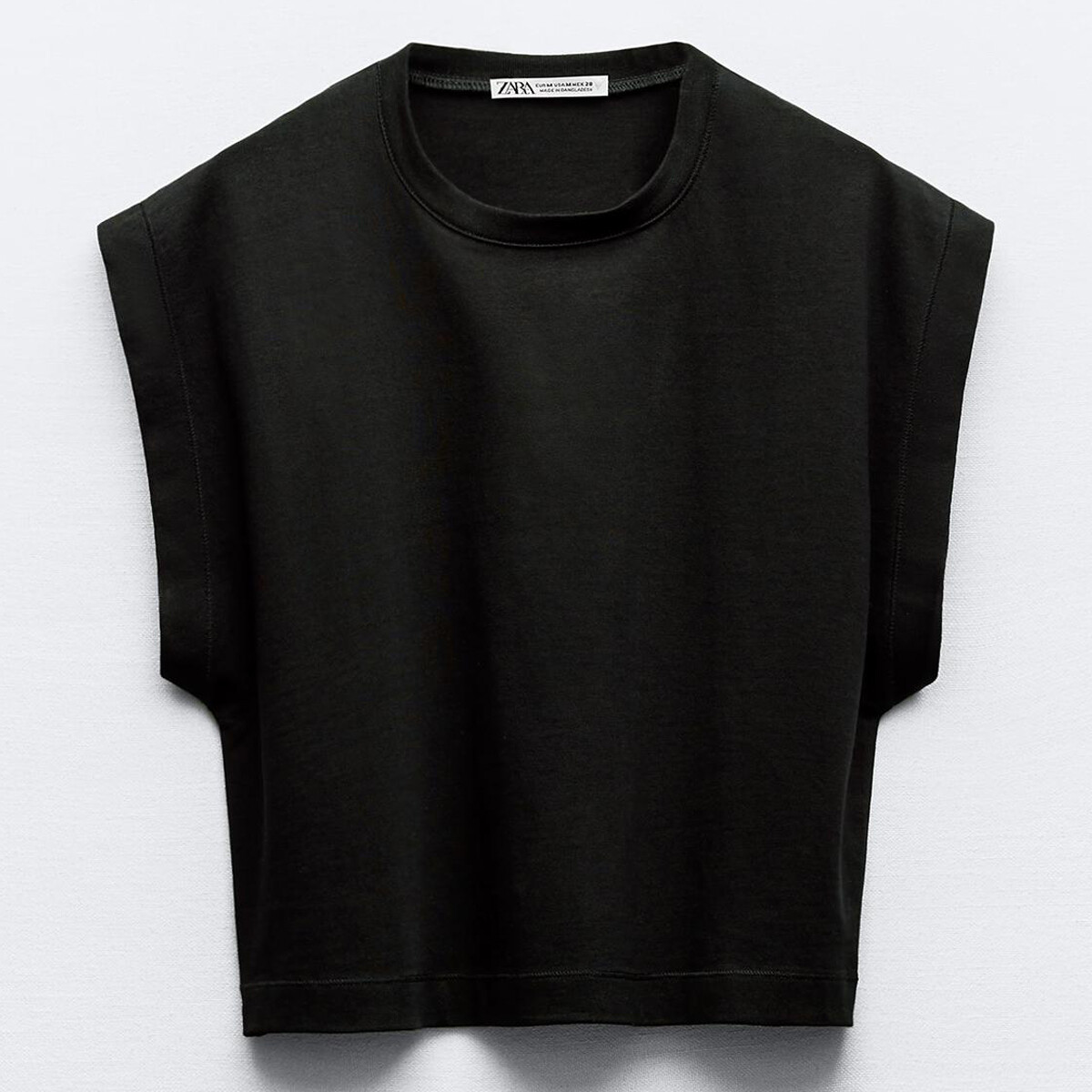 

Футболка Zara Faded-Effect Heavy Cotton, черный