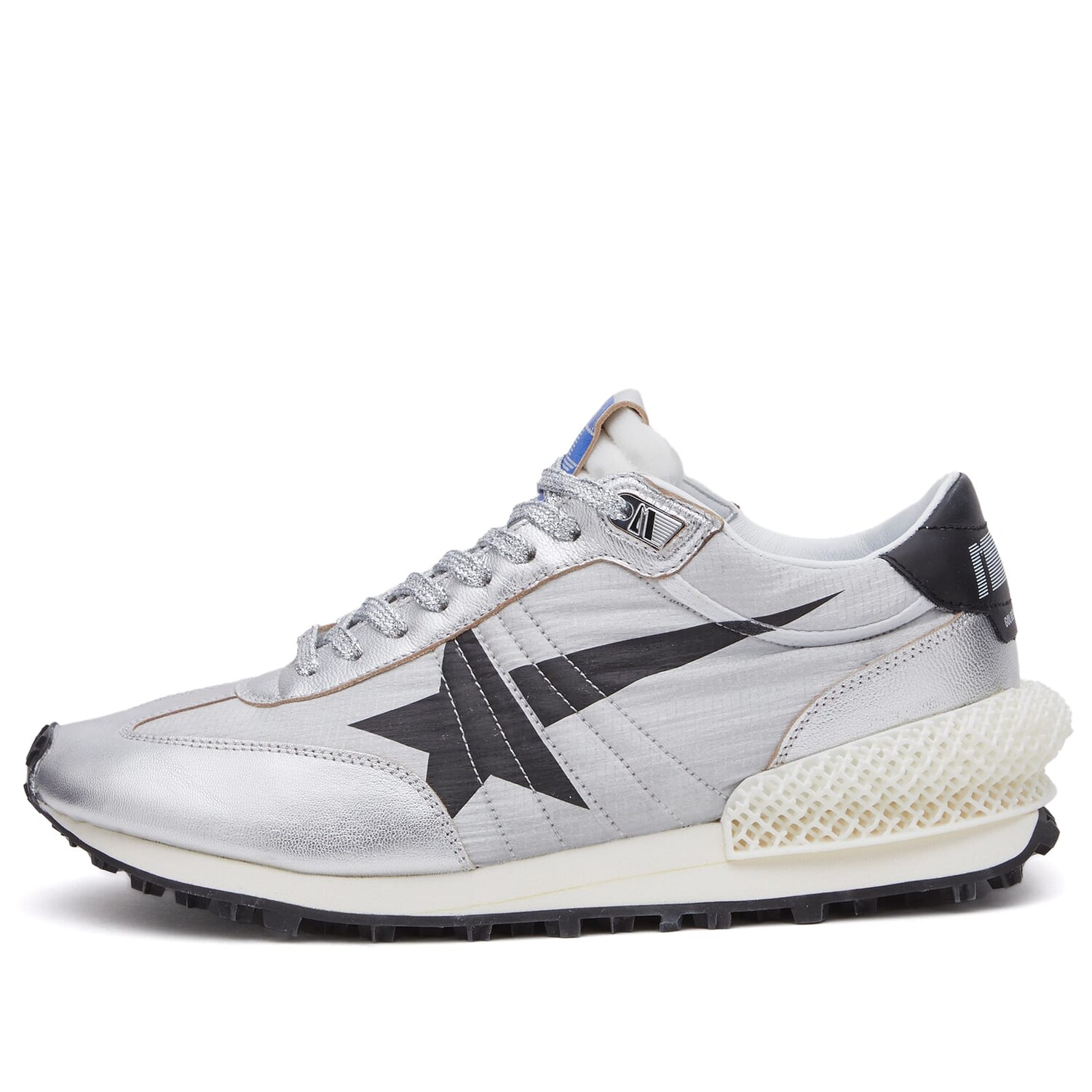 

Кроссовки Golden Goose Marathon Runner Sneaker, цвет Silver & Black, Черный, Кроссовки Golden Goose Marathon Runner Sneaker, цвет Silver & Black