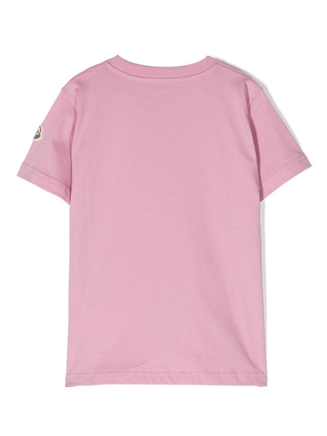 Moncler Enfant футболка с логотипом, розовый — фото 2