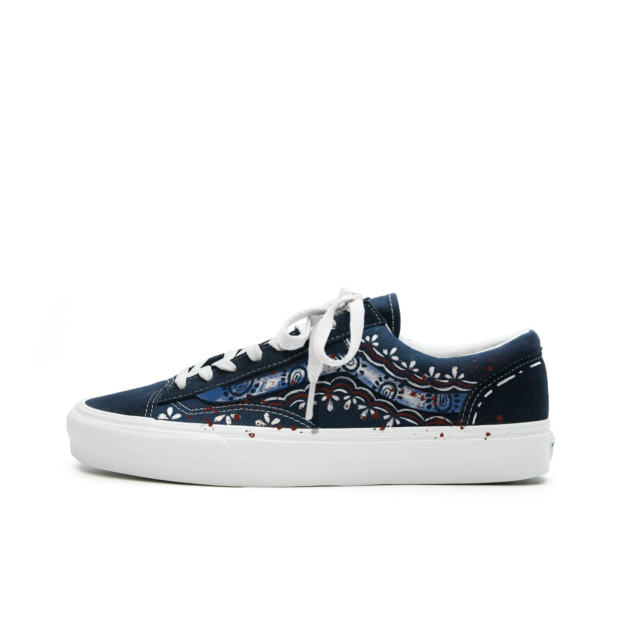 

Vans Стиль 36 устойчивые к истиранию низкие скейтбордские кроссовки унисекс синий - синий, цвет Blue