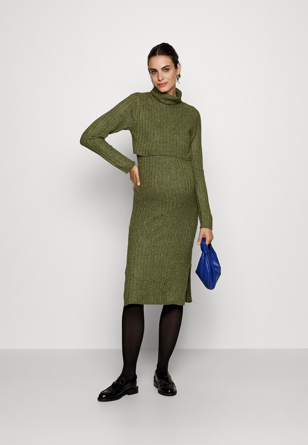 

Платье-футляр MLSUNIVA JUNE MIDI DRESS MAMALICIOUS, оливковый
