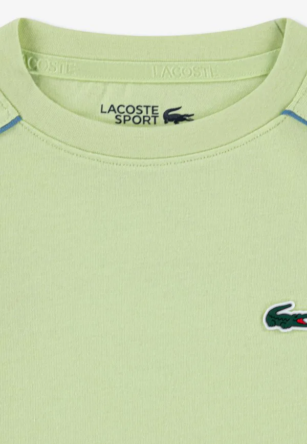 Футболка с принтом в виде канавок Lacoste, Sencha — фото 3