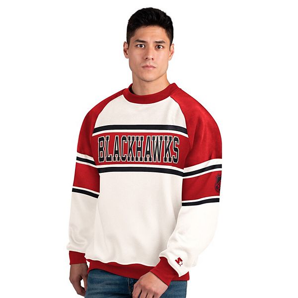 

Мужской белый свитшот chicago blackhawks defense fleece crewneck Starter